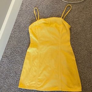 BDG yellow denim dress